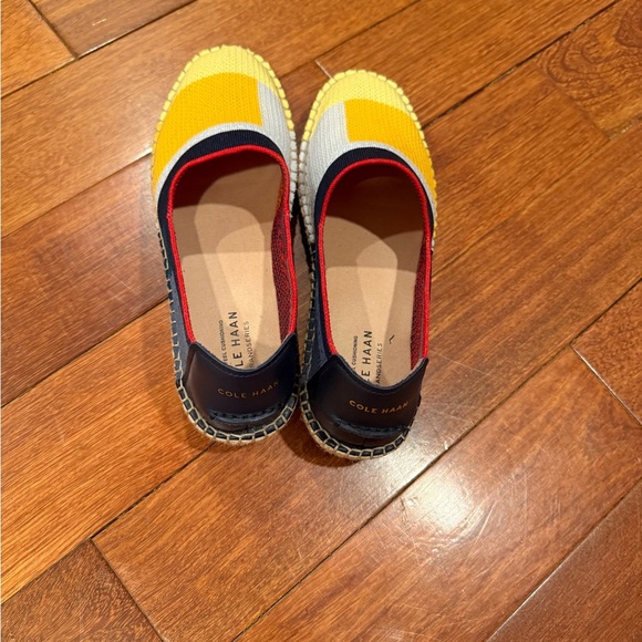 Cole Haan Yellow and Gray Espadrilles - Picture 2 of 3